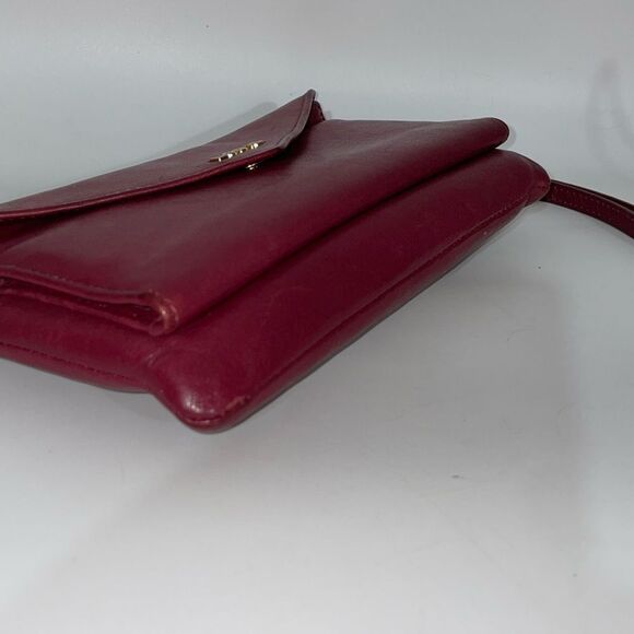 LODIS Women's Red Leather Clutch - Picture 9 of 10